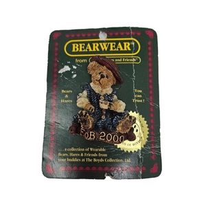 Boyds Bearwear Bear Brooch Pin 2000